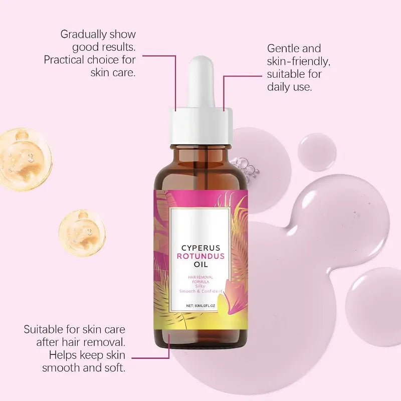 Cyperus Rotundus Oil for Hair Removal Soft Smooth Skin Care Deep Hydration anti Hair Growth Inhibition after Shave Oil